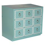 Dorothy Draper Tiffany Blue Lacquer Chest