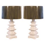 Pair of Pagoda Lamps