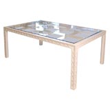 White Chippendale Style Dining Table