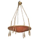 Antique All Metal (Iron and Steel) Hanging Light Fixture