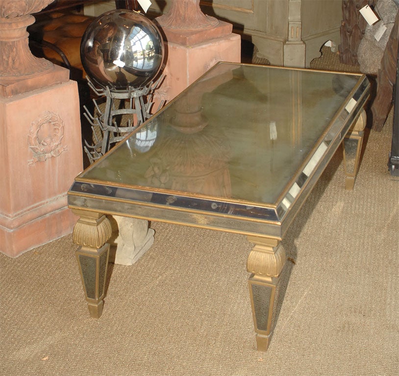Mid-20th Century Chic Mirrored Coffee Table