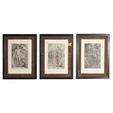 Set of Three Figure-Study Intaglio Prints