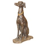 Antique Greyhound Statue