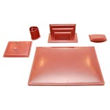 French Leather Desk Set