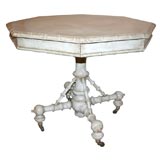 Napoleon III Painted Faux Bamboo Center Table