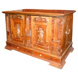Well Carved Baroque Walnut Collector
s Cabinet