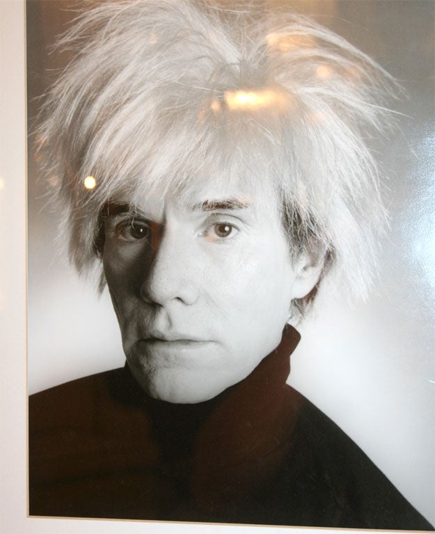 American Andy Warhol in Red Frame