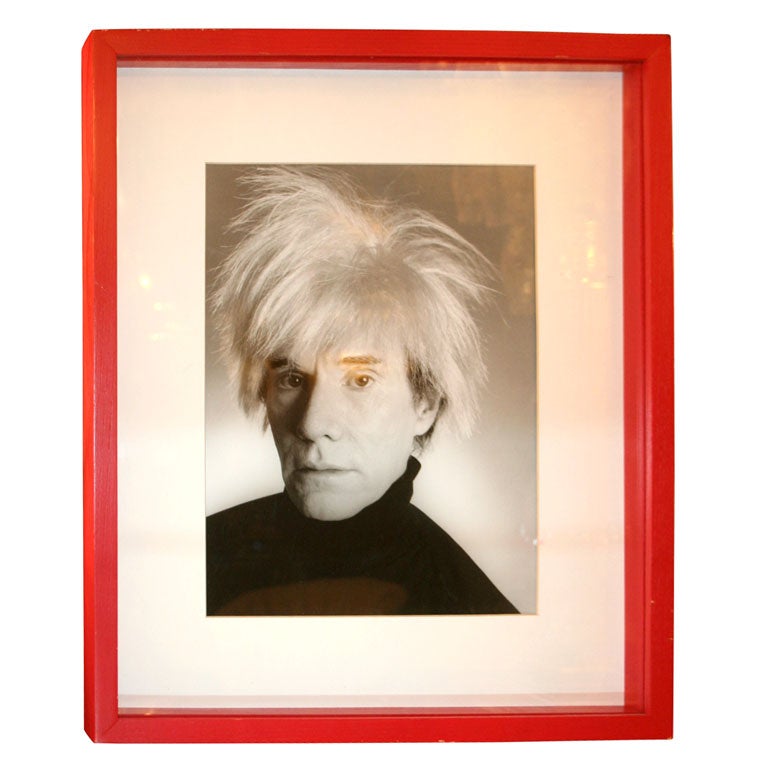 Andy Warhol in Red Frame