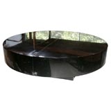 Navy Blue Lacquered Cocktail Table by Willy Rizzo
