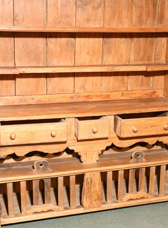18th Century and Earlier LATE 18TH CENTURY KITCHEN COOP DRESSER - FROM COUNTY GALLWAY