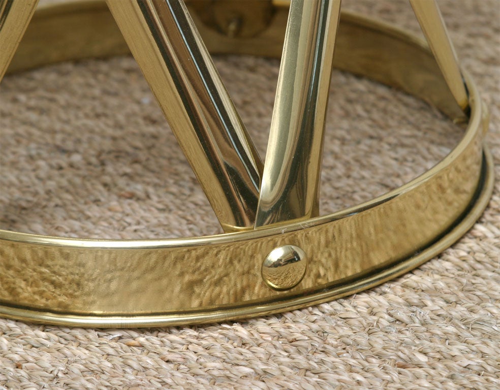 20th Century Brass Garden Stool