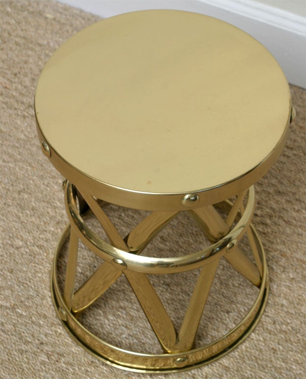 Brass Garden Stool 1