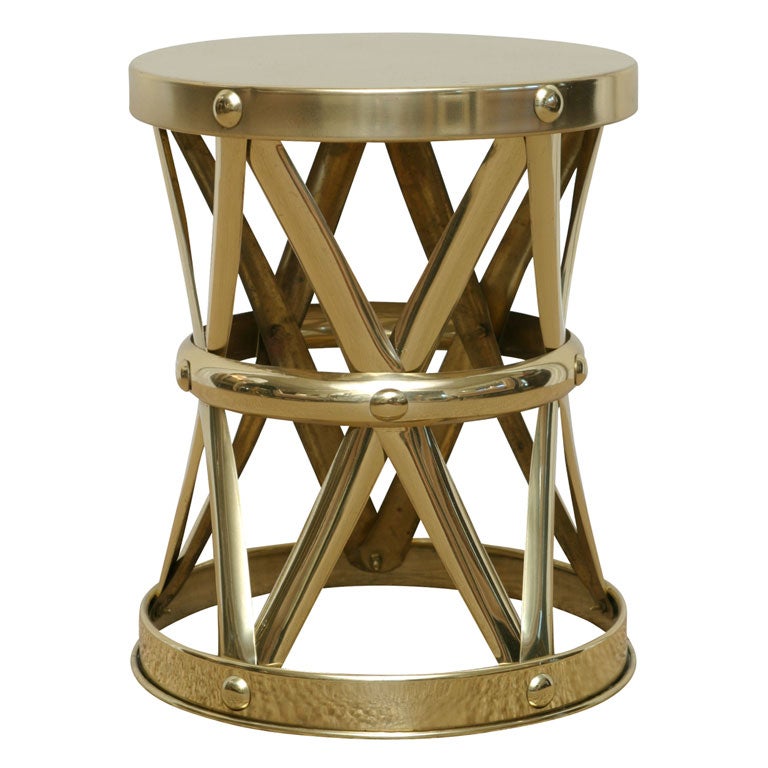 Brass Garden Stool