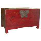 Antique Trunk on Stand