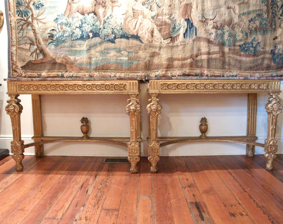 Pair of Italian Regence Consoles