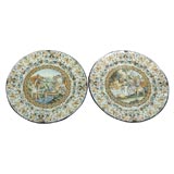 Pair of Italian Faience Chargers