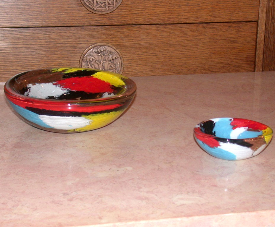 Pair of Dino Martins Bowls