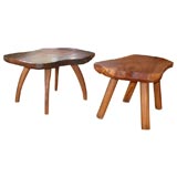 Pair of Olive Wood End/Coffee Tables
