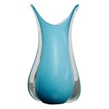 Vintage Luscious Turqoise Seguso Vase