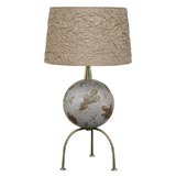 Intriguing Spherical Ceramic Table Top Lamp