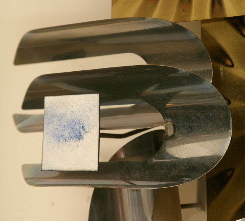 Metal & Enamel Wall Sculpture signed W. Vose 2