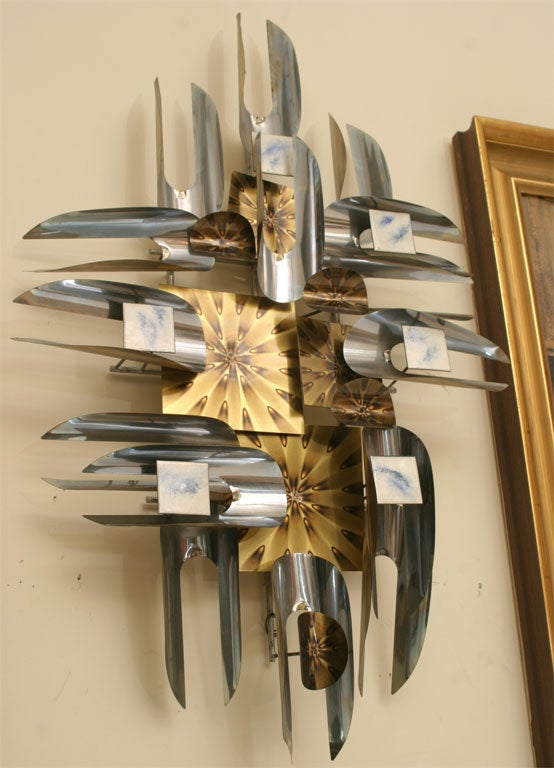Metal & Enamel Wall Sculpture signed W. Vose 4