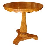 Mid 19th Century Austrian Burled Elm Occasional Table Mid 19th Century Austrian Burled Elm Occasional Table