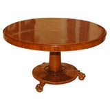 Northern European Hand Carved Mahogany Center Table