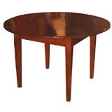 Vintage A French Country Cherry Wood Round Farm Table
