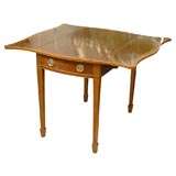 Antique 18th c. George III Period Mahogany Serpentine Pembroke Table