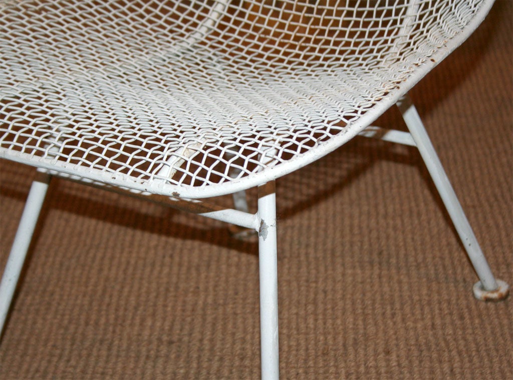 Two Dozen Jet Age Wire Mesh Outdoor Chairs by Woodard at 1stDibs