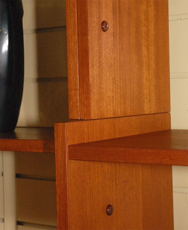 Large Danish teak wall unit 4