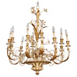 Vintage Italian Carved Chandelier