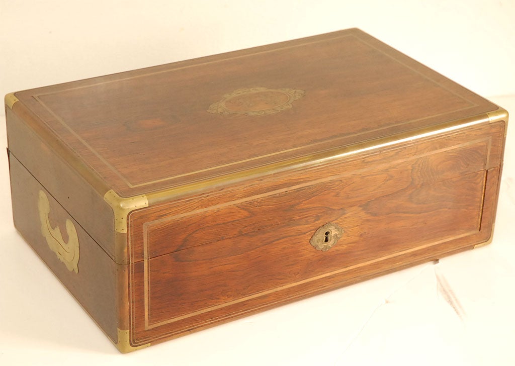 19th C., Sterling/Crystal Traveling Set