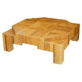 Large Reed Cocktail Table