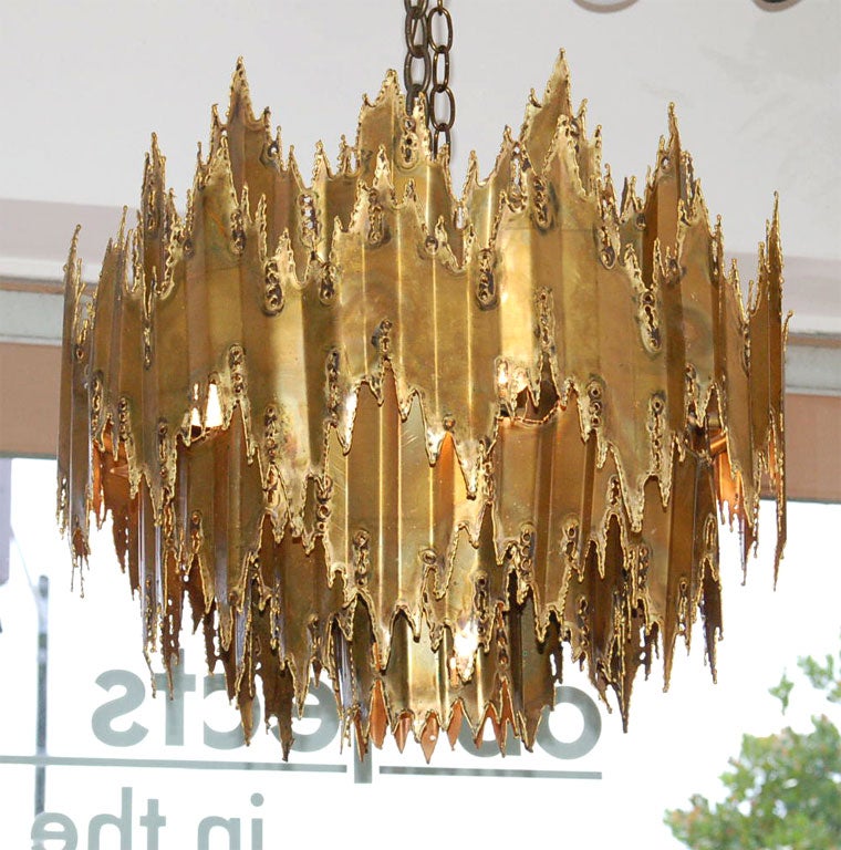 Brutalist Chandelier attributed to Harry Weese 2