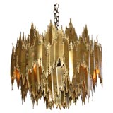 Brutalist Chandelier attributed to Harry Weese
