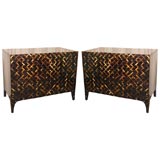 PAIR OF BEAUTIFUL HORN COMMODES