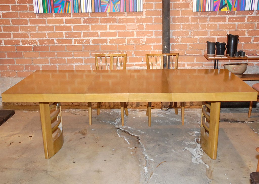 American Modern Maple Dining Set with Six Chairs Red Lion Furniture Co.