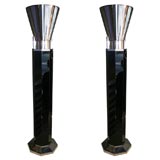 Pair of Torchieres from the oceanliner Normandie, French 1930s