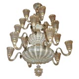 Eighteen-arm Three Tier Chandelier by Barovier, Italian 1930s Eighteen-arm Three Tier Chandelier by Barovier, Italian 1930s