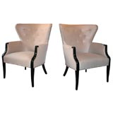 Pair of 1940's Wing Back Chairs