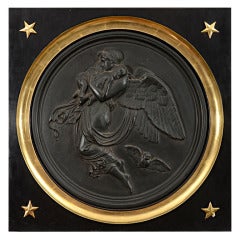 Framed Bronze Plaque after Tholsen Depicting Night 2
