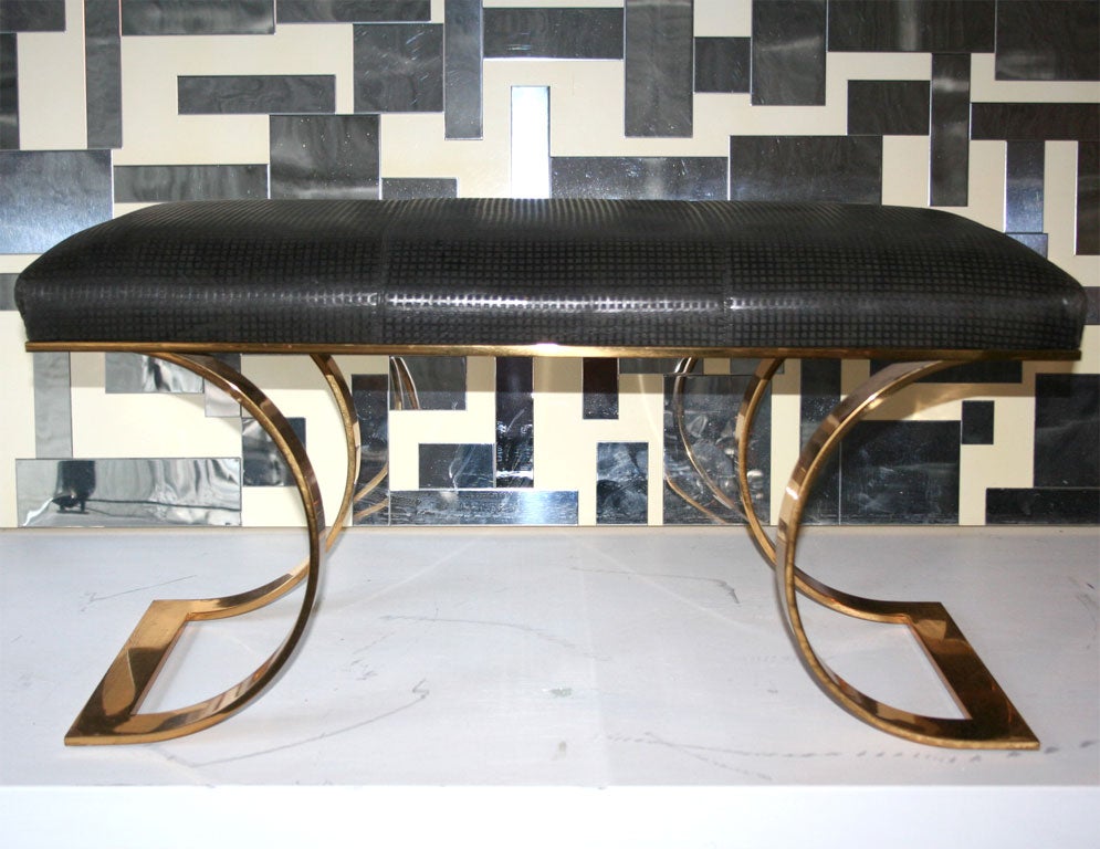 KARL SPRINGER BENCH In Excellent Condition In Queens, NY