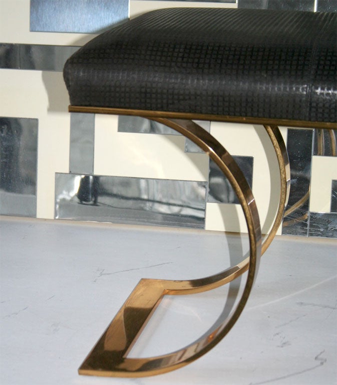 Late 20th Century KARL SPRINGER BENCH
