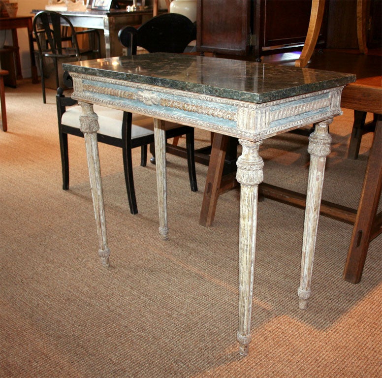 Painted Gustavian Console