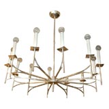 Twelve light chandelier in the style of Tommi Parzinger