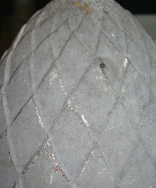 Stone Pineapple Pier Finials For Sale