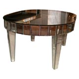 Oval Venetian Mirrored Coffee Table