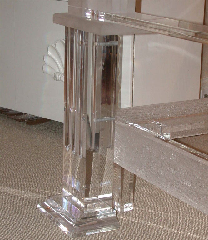 Spectacular Custom Made Lucite 4-Poster Bed 4